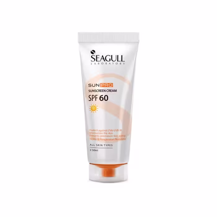کرم ضد آفتاب سی گل بی رنگ SPF60 مناسب انواع پوست 50 میل