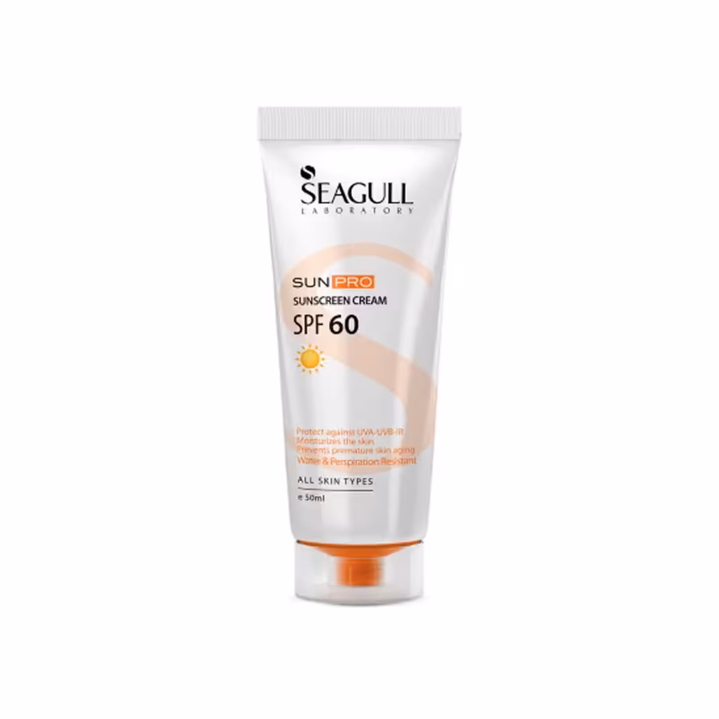 کرم ضد آفتاب سی گل بی رنگ SPF60 مناسب انواع پوست 50 میل