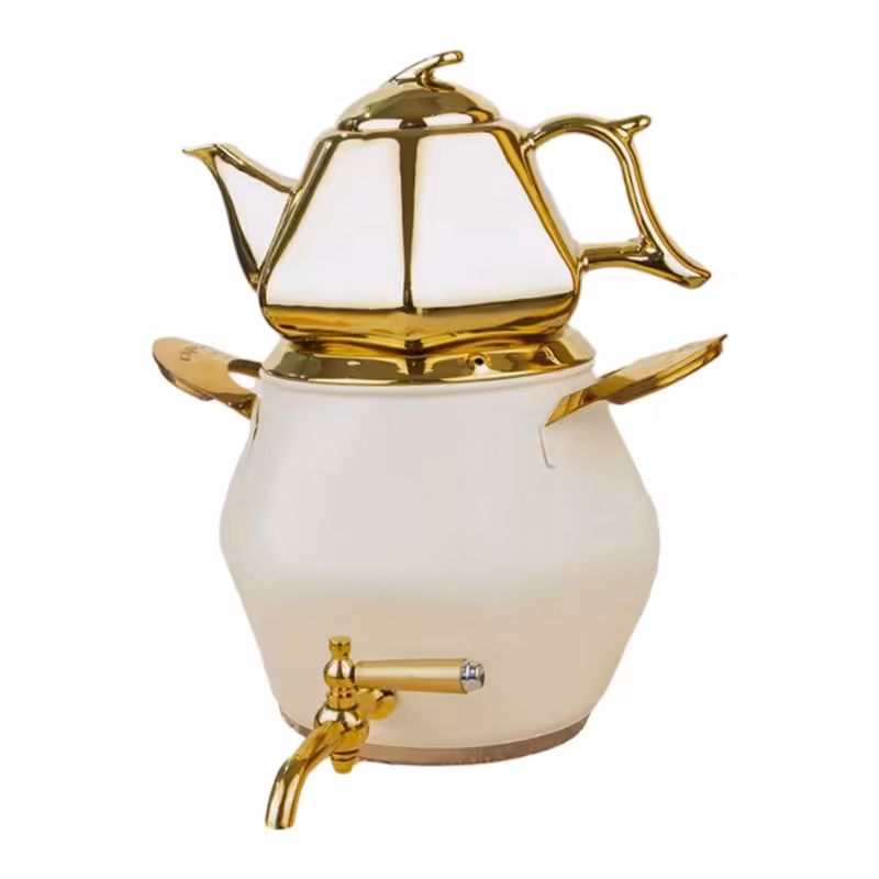 ست کتری قوری کروپ ست مدل الماس رنگی کد 802