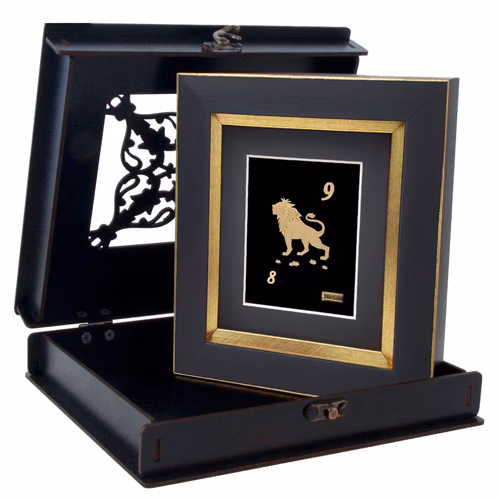 تابلو طلا ارمغان زرین مدل ماه تولد مرداد