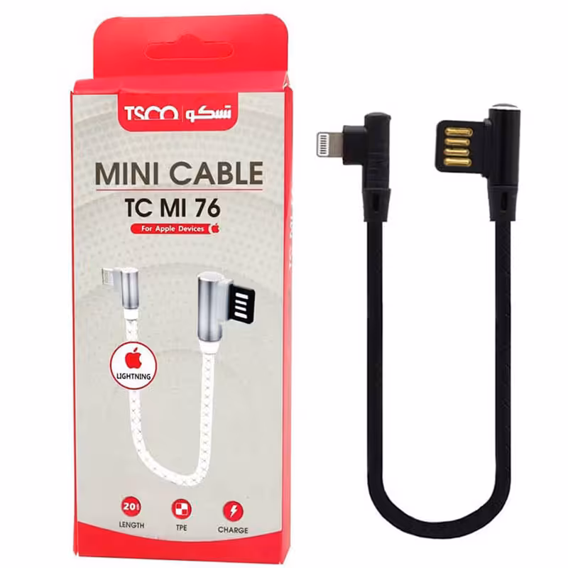 کابل شارژ پاور بانکی آیفون تسکو TSCO TC MI76