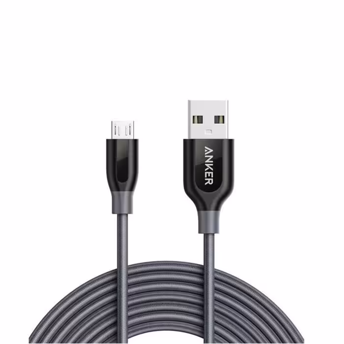 کابل تبدیل USB به microUSB انکر مدل A8144 PowerLine طول 3 متر
