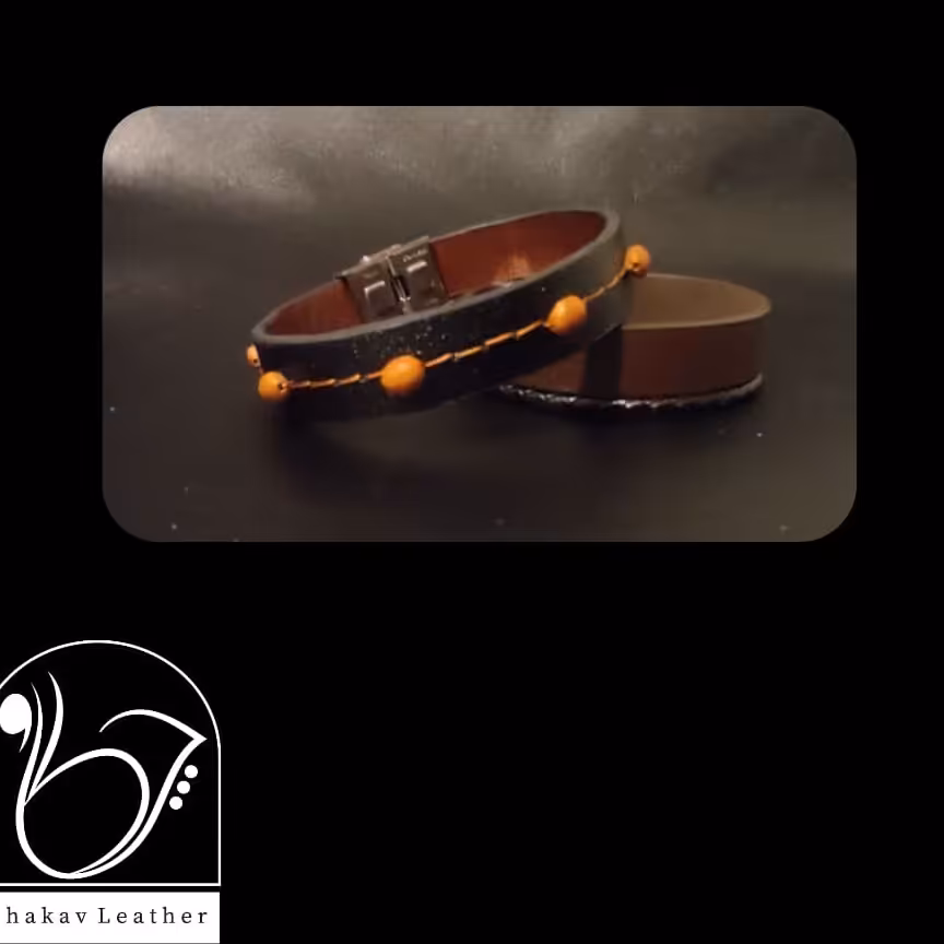 دستبند چرمی