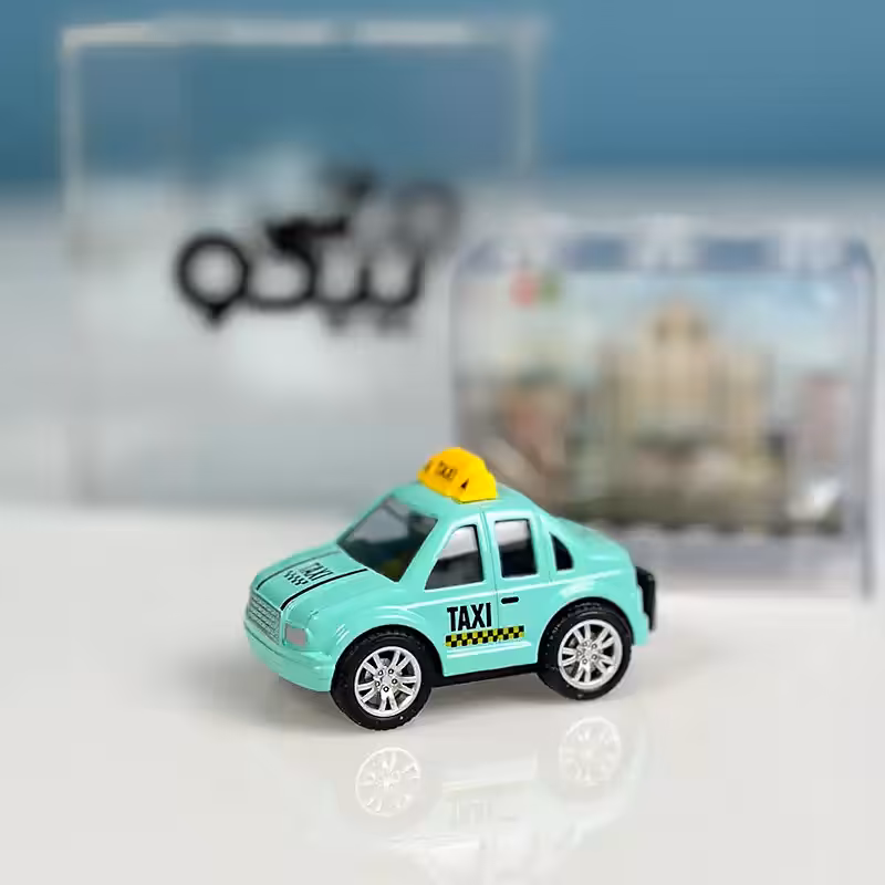 ماشین فلزی عقب کش مدل تاکسی سبز کد P/836H019/C