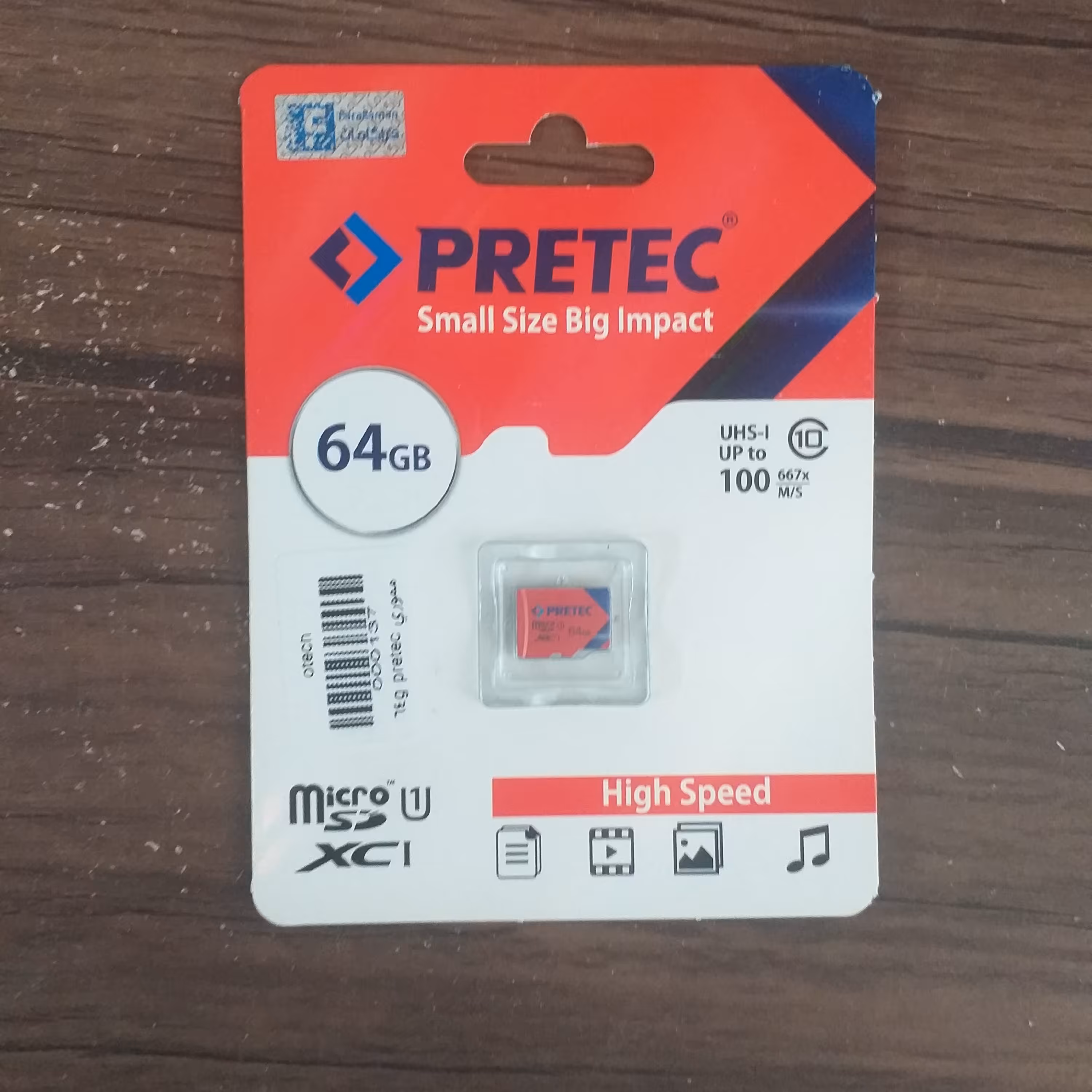 مموری 64 گیگ pretec با گارانتی 