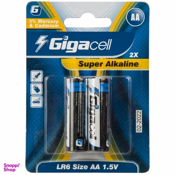باتری قلمی گیگاسل مدل Super Alkaline - بسته 2 عددی