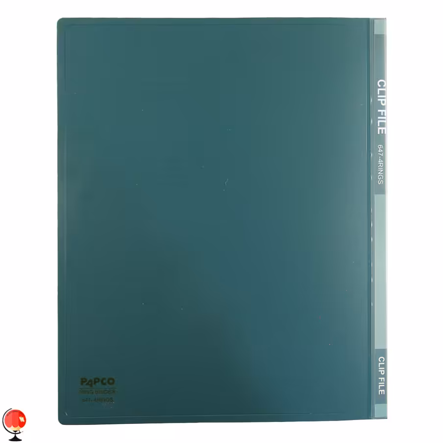 کلاسور 4 حلقه پاپکو رنگ سبز