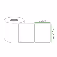 خرید برچسب پرینتر لیبل زن ابعاد 100 × 80 میلی متر رول 500 عددی