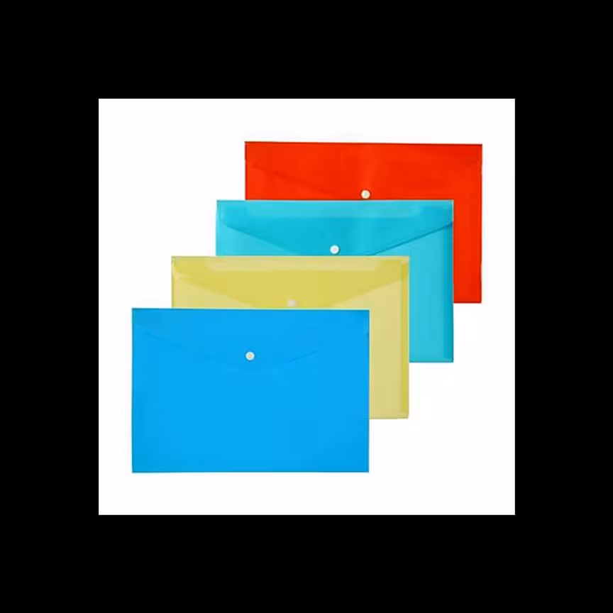 پوشه ی دکمه دار آ4 کمل بسته  20 تایی