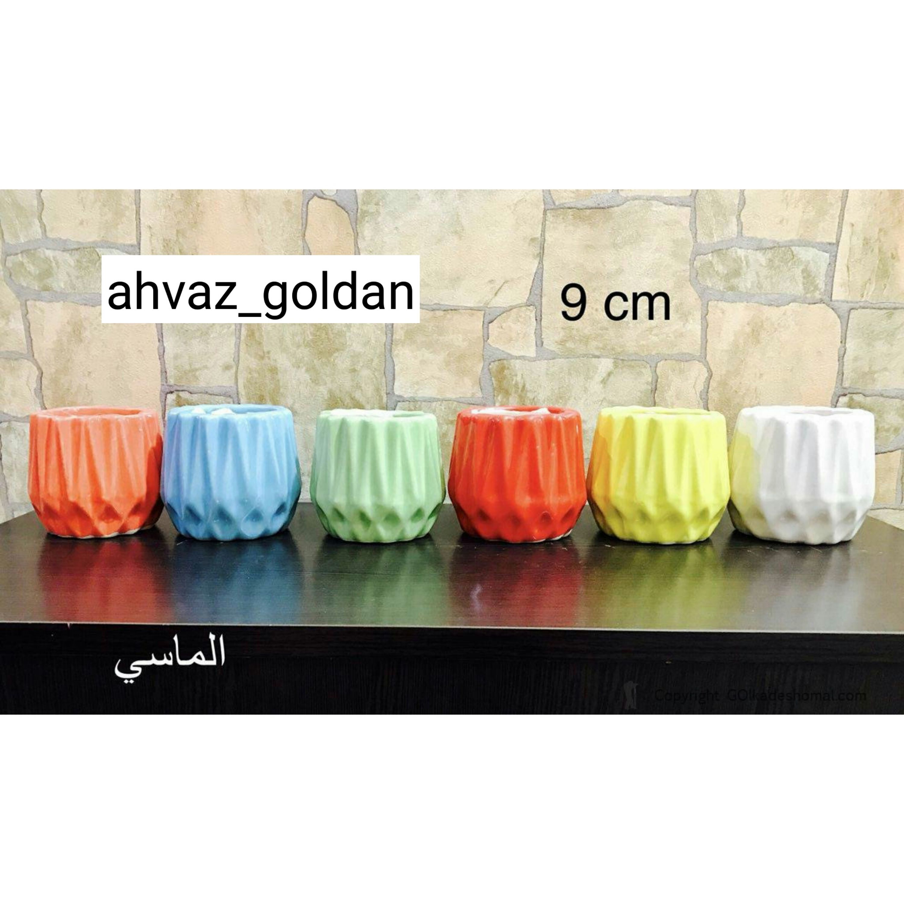 گلدان سرامیکی طرح الماس