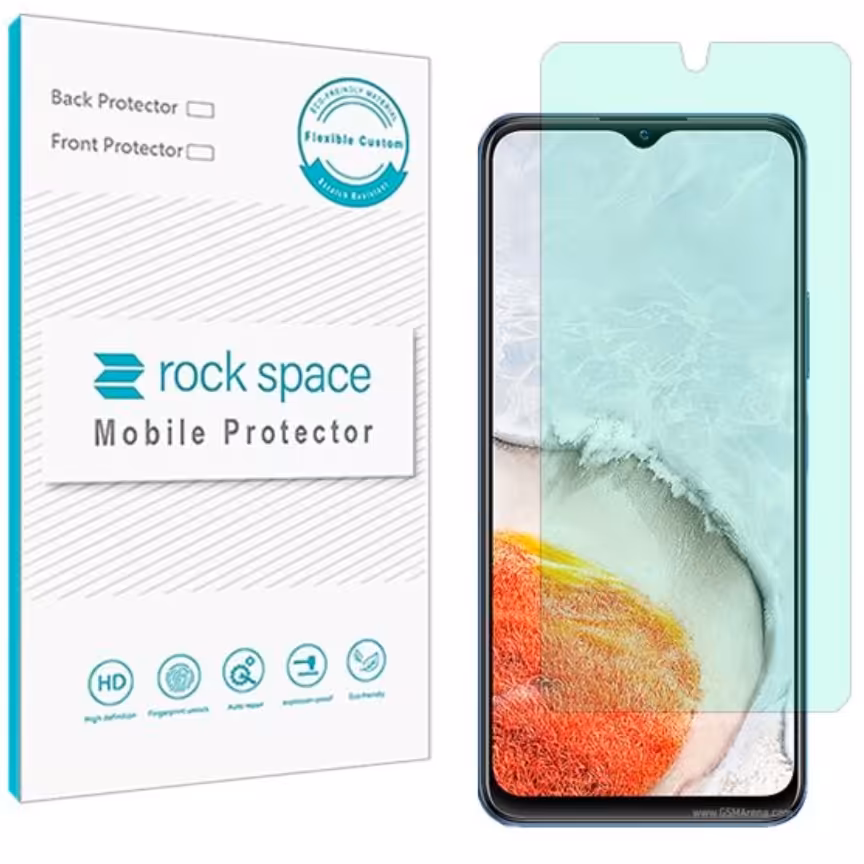 گلس   ویوو iQOO U5x مدل نانو هیدروژل گرین لایت برند راک اسپیس   