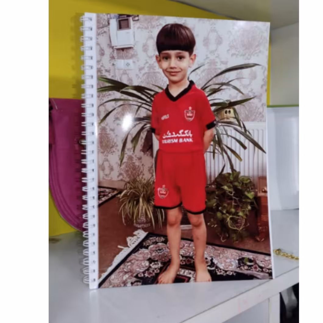 چاپ دفتر  50 برگ با عکس و طرح دلخواه شما 