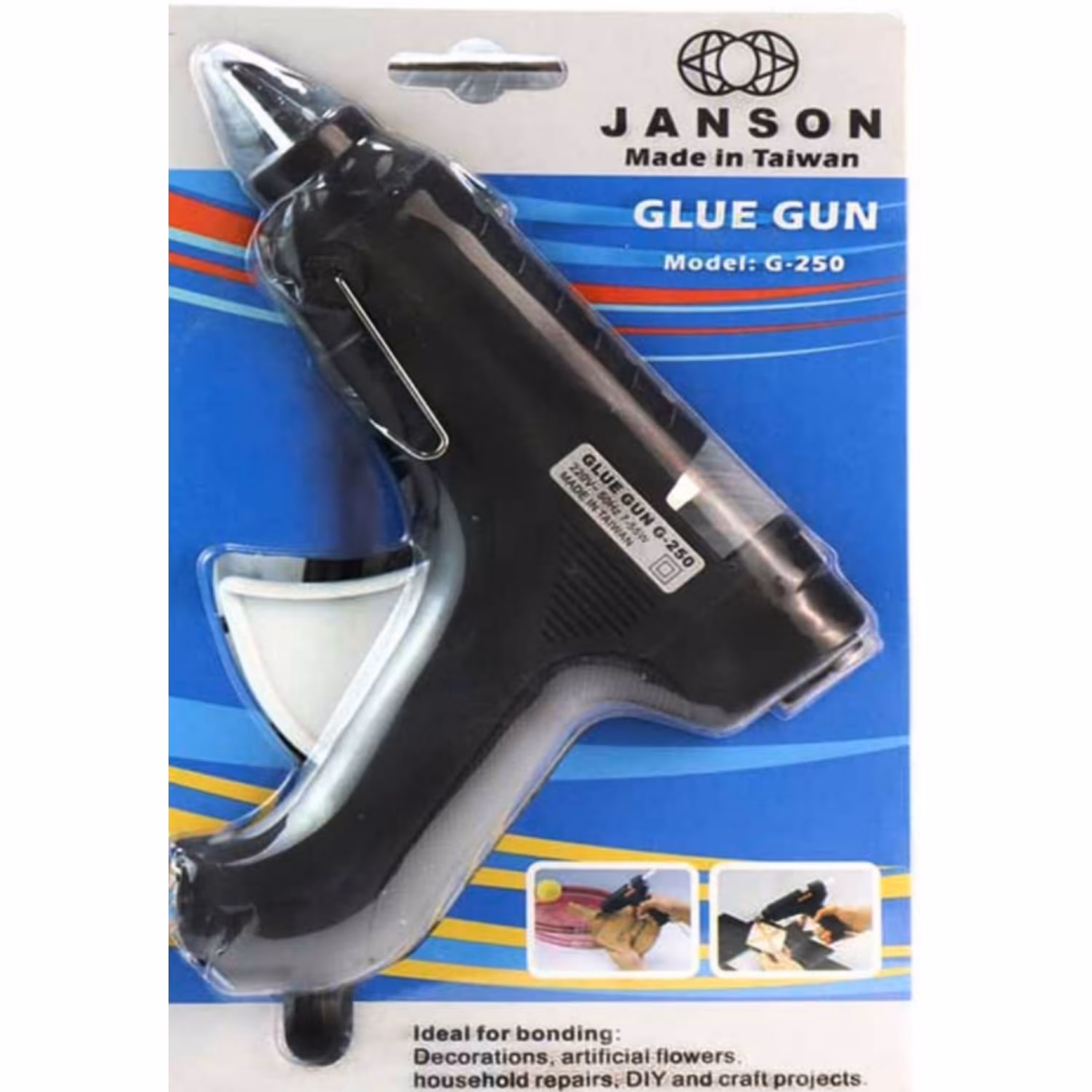 دستگاه چسب حرارتی چسب تفنگی سایز بزرگ جانسون
G-250 jonson 
تایوانی