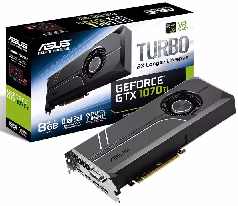 کارت گرافیک ایسوس مدل توربو جی تی ایکس 1070 تی آی با حافظه 8 گیگابایت