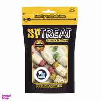 تشویقی سگ اس پی مدل Rawhide Wrap Munchy Mix D141 وزن 110 گرم بسته 10 عددی