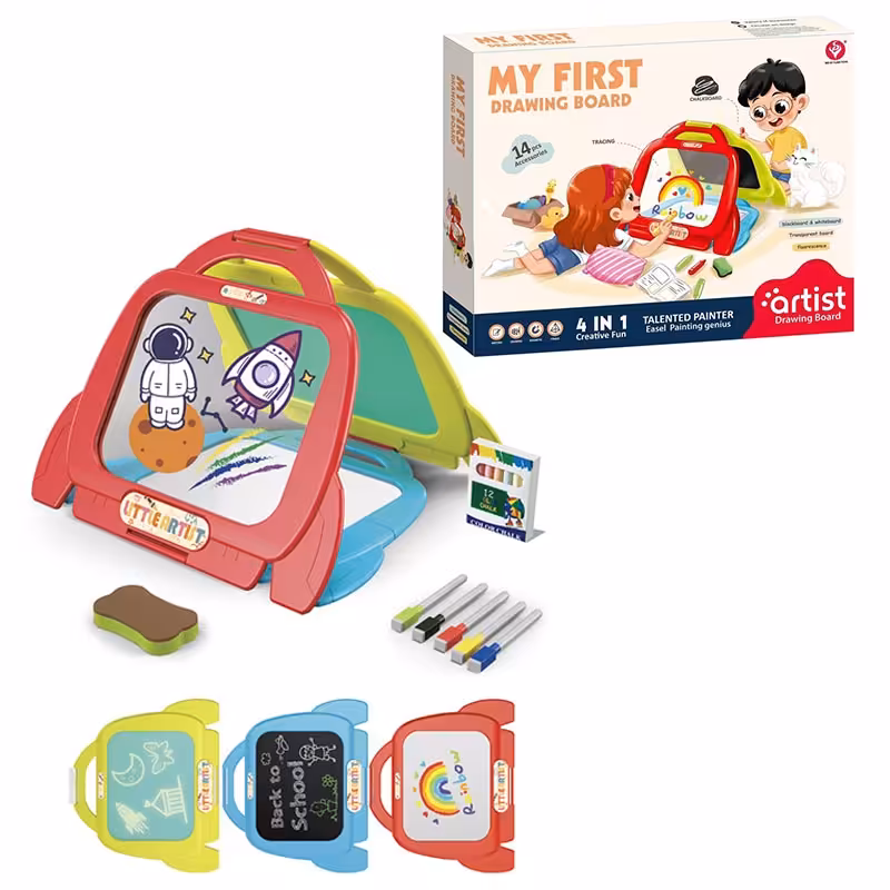 تخته نقاشی کودک 4 طرفه کد 05055