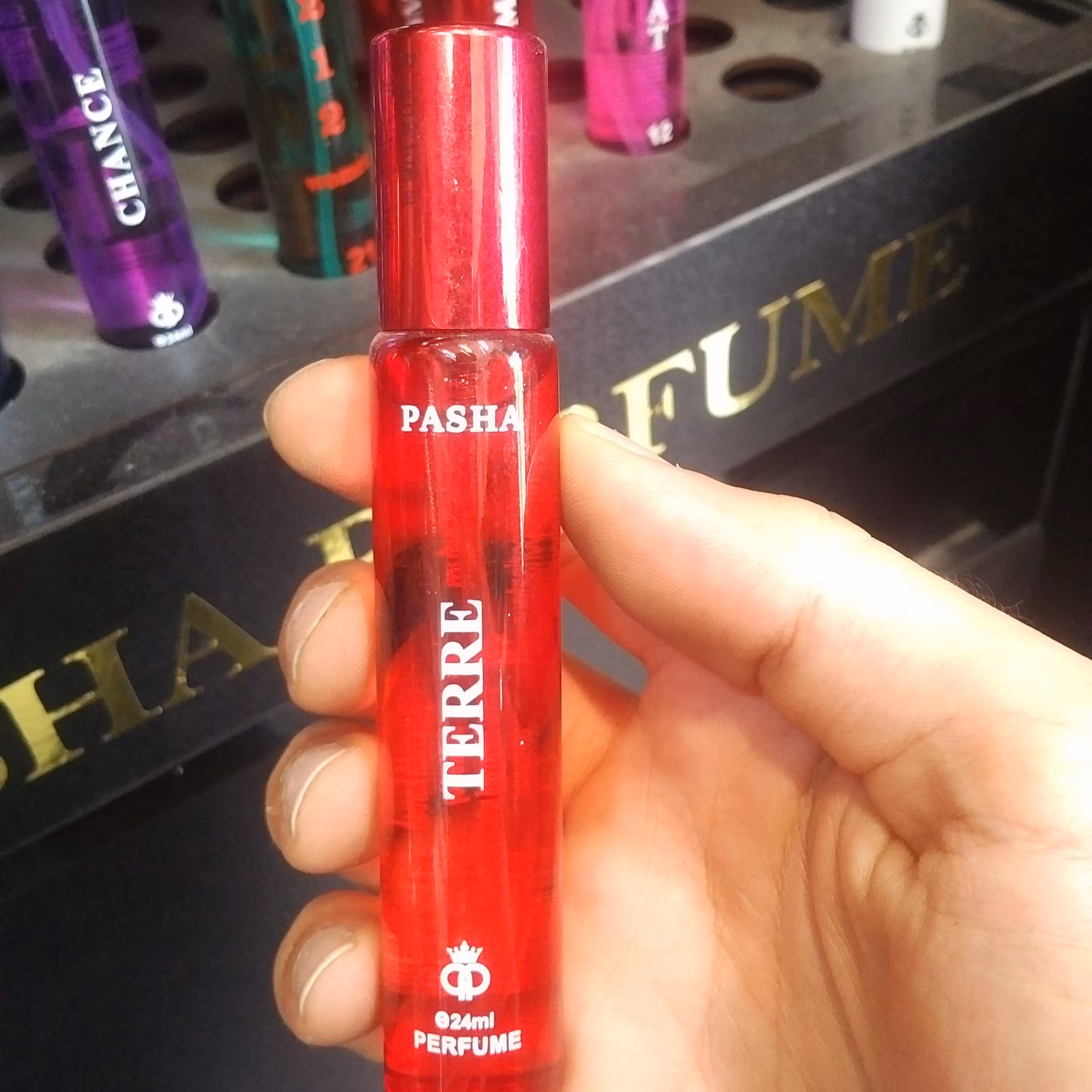 عطر جیبی مردانه پاشا رایحه تق هرمز (Terre De Hermes) حجم 22 میل