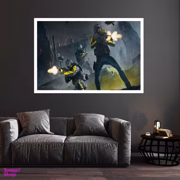 تابلو بکلیت طرح بازی Tom Clancy Rainbow Six Extraction مدل قاب شاسی W-s8891