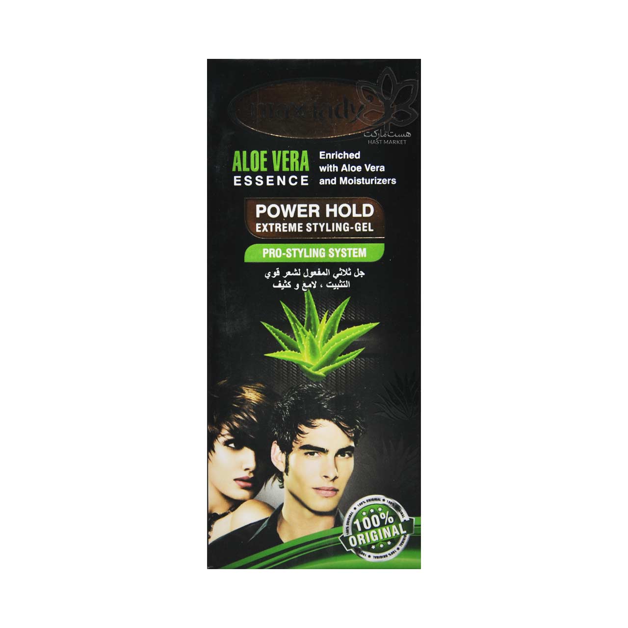 ژل چسبی ( قوی ) با عصاره آلوئه ورا 260 میل مکس لیدی - max lady