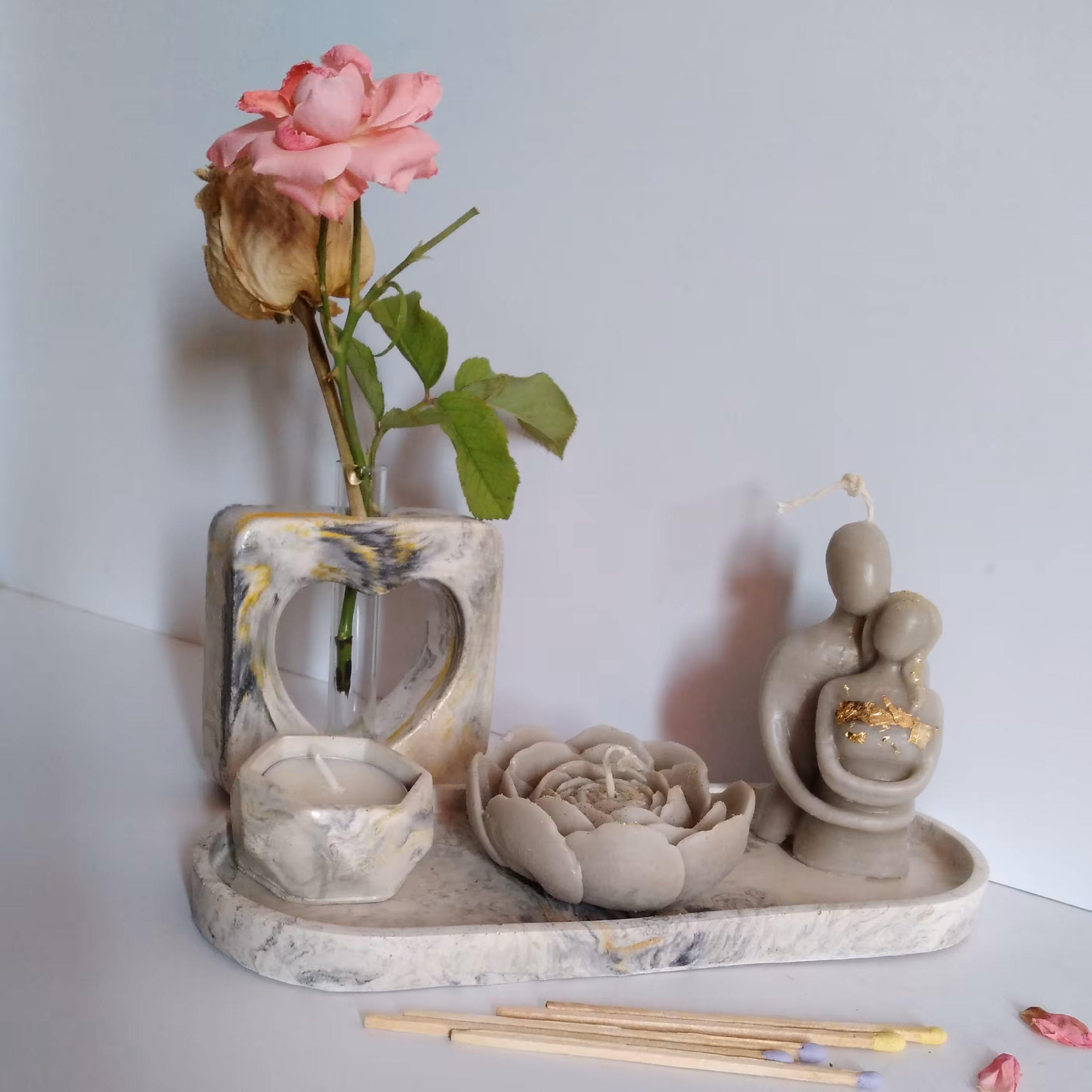 ست سینی شمع