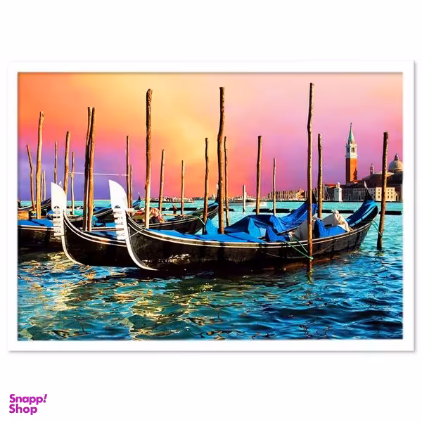 تابلو نوری بکلیت طرح دریا و قایق مدل W-S404