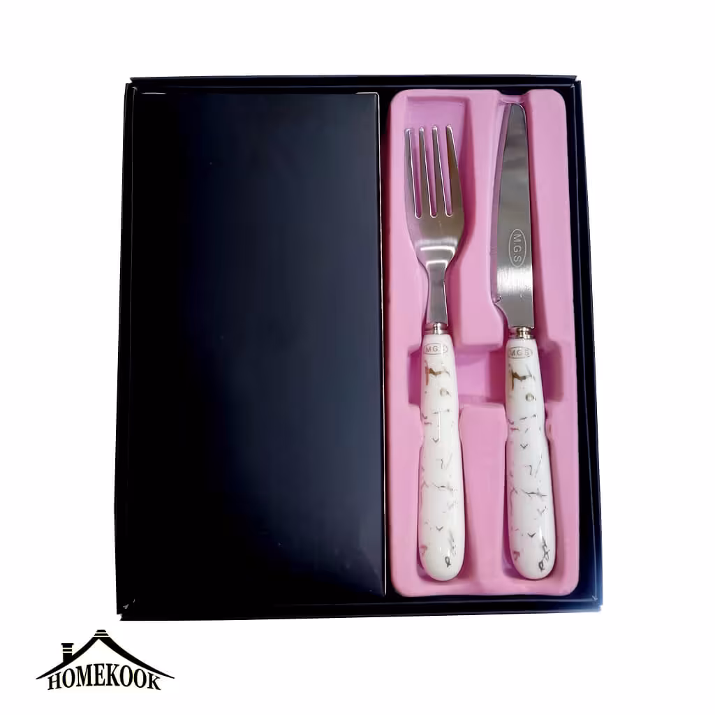 ست کارد و چنگال 12 پارچه ام جی اس مدل ماربل