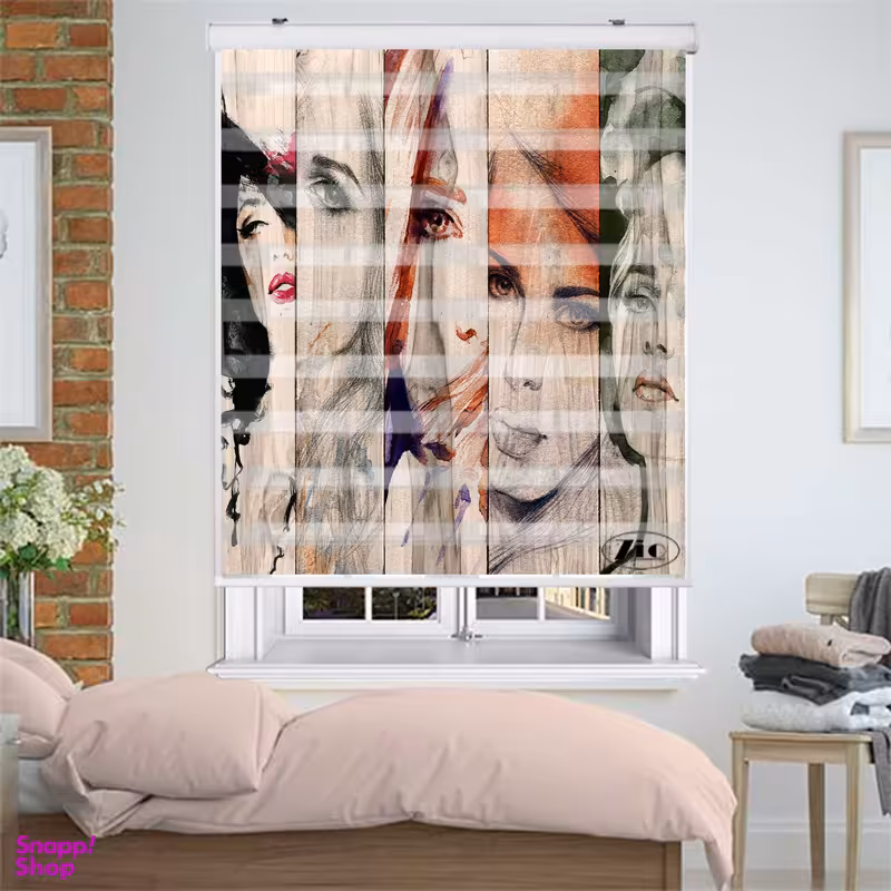 پرده زبرا زیو کد P6083 سایز 150X150 سانتی متر