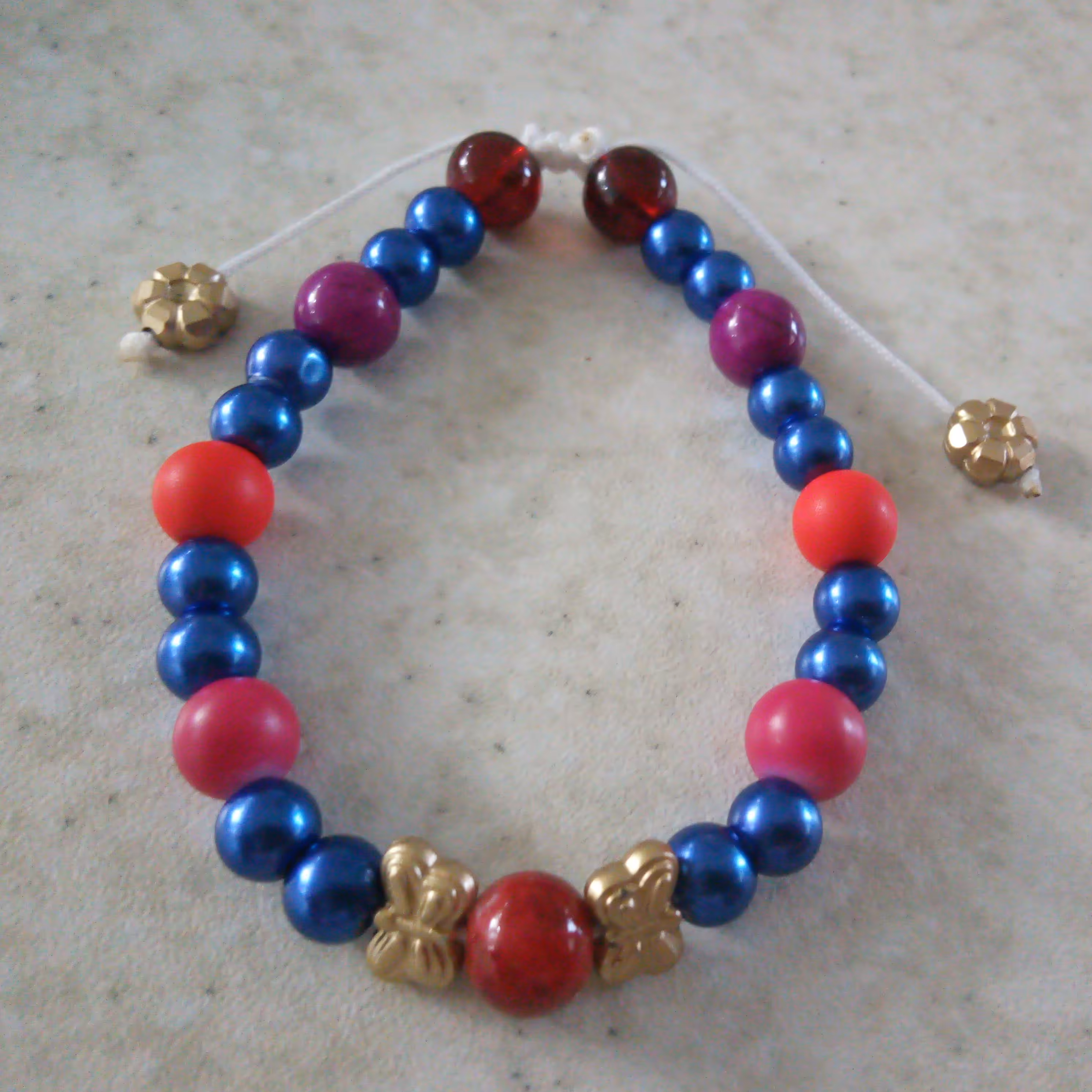 دستبند مهره سنگی،کد2