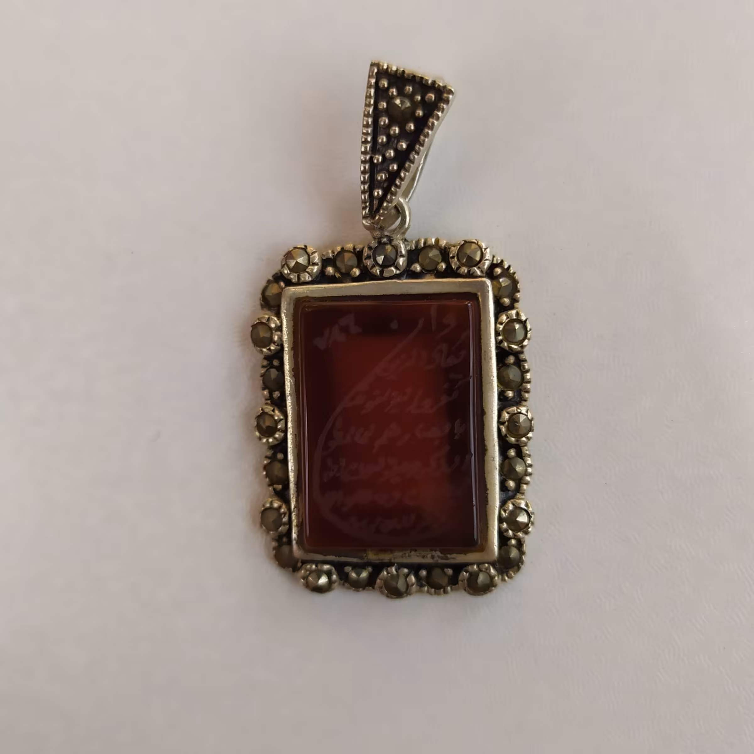 آویز گردنی نقره کد2