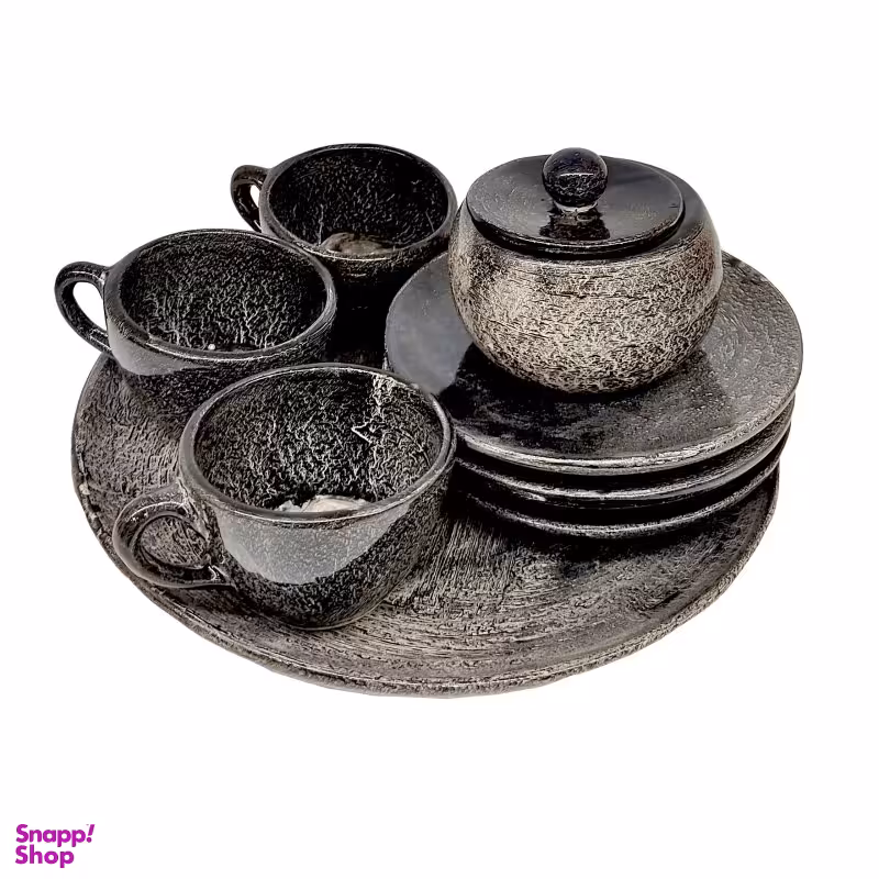 نیم ست چای خوری مدل تلفیقی مجموعه 8 عددی