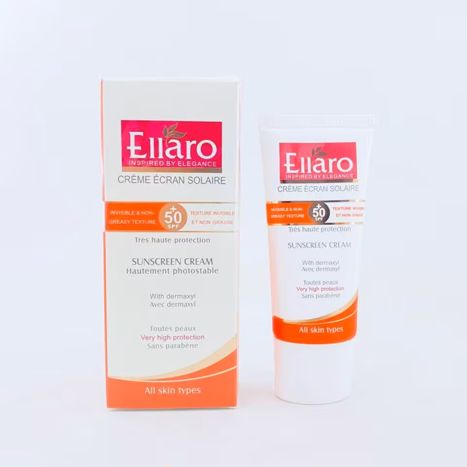 کرم ضد آفتاب بی رنگ الارو مناسب انواع پوست spf50 اورجینال