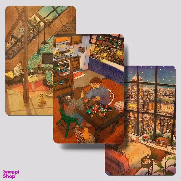 مگنت صباطرح مدل عاشقانه همسرانه کد M150 مجموعه 3 عددی