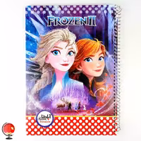 دفتر نقاشی 50 برگ سیمی طرح فروزن جلد طلقی آپادانا