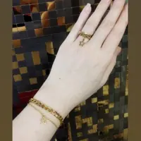 ست دستبند و انگشتر کارتیر تمام استیل