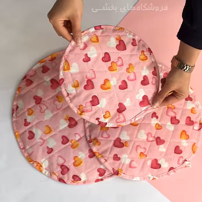 دم کني 3 پارچه نسوز آليسا طرح قلب