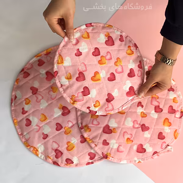 دم کني 3 پارچه نسوز آليسا طرح قلب