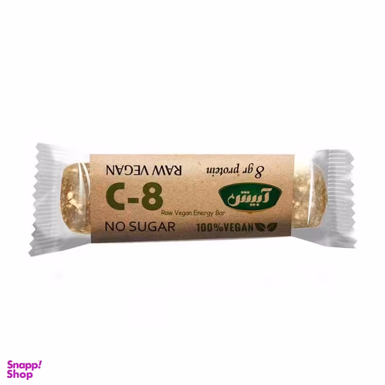 شکلات اسنک بار C8 وگن آبیش وزن 40 گرم