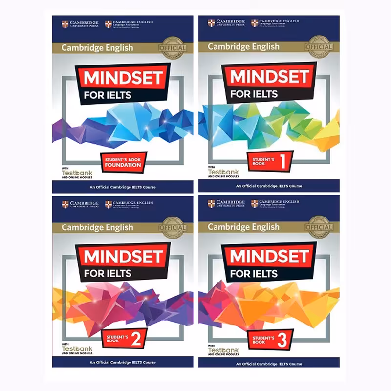 کتاب Cambridge English Mindset For IELTS اثر جمعی از نویسندگان انتشارات کمبریج 4 جلدی