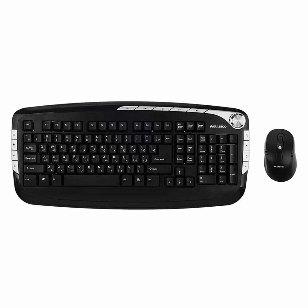 قیمت و خرید کیبورد و ماوس بی‌سیم فراسو مدل FCM-8686 RF | یاس ارتباط