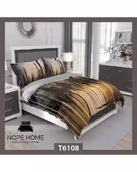 سرویس لحاف روتختی یک نفره 5 تکه نوپه هوم Nopehome طرح اسپرت مدرن کد T6108