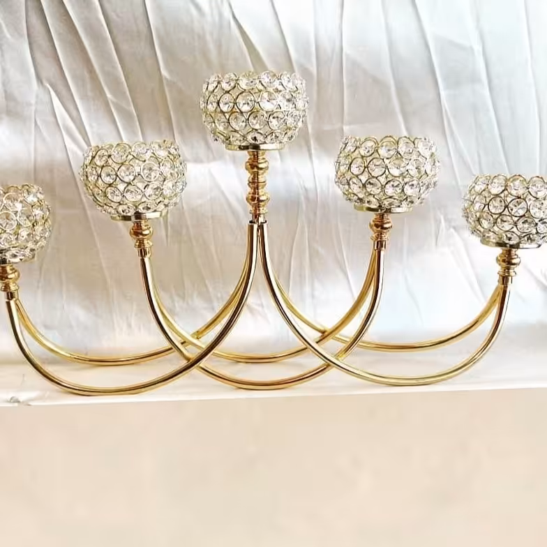 جاشمعی 5شعله کریستال