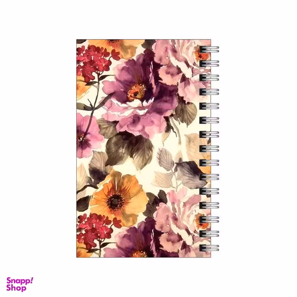 دفترچه یادداشت مدل to do list طرح پترن گل گلی کلاسیک کد 1145112