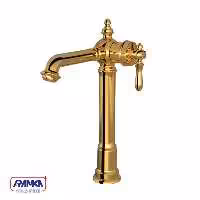 شیر روشویی پایه بلند شودر مدل بیزانس طلایی