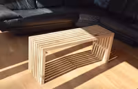 میز جلو مبلی تمام چوب طرح ساده و مینیمال