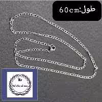 زنجیر استیل کارتیر طرح فیگارو مردانه استیل رنگ کاملا ثابت ضد حساسیت کیفیت درجه 1 60 سانتیمتر
