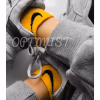 جوراب مچی نایک زرد اسپرت کش انگلیسی فری سایز