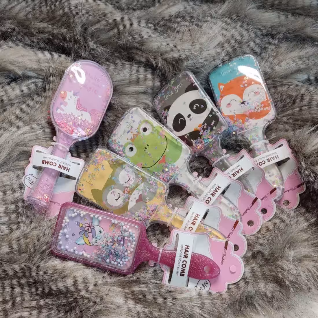 شانه مو فانتزی در طرح های مختلف