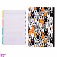 کلاسور طرح پنجول گربه ها کد 367 به همراه کاغذ کلاسور