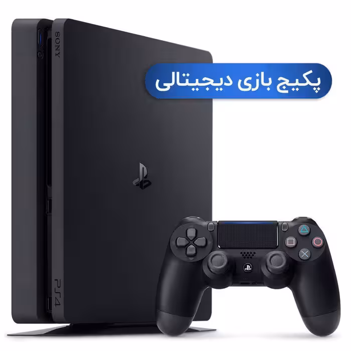 کنسول بازی سونی مدل Playstation 4 Slim - 1TB کد Region 2 CUH-2215B همراه با پکیج بازی
