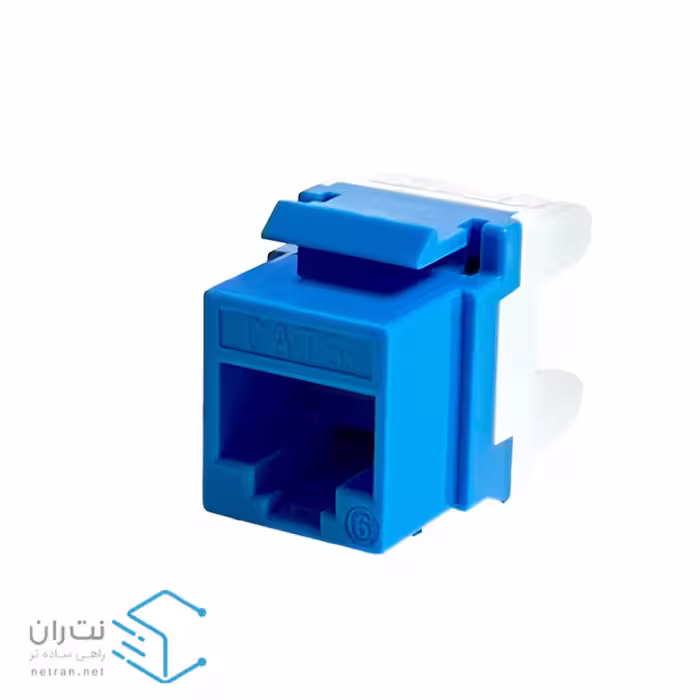 کیستون شبکه Cat6 UTP آبی 180 درجه ونتولینک